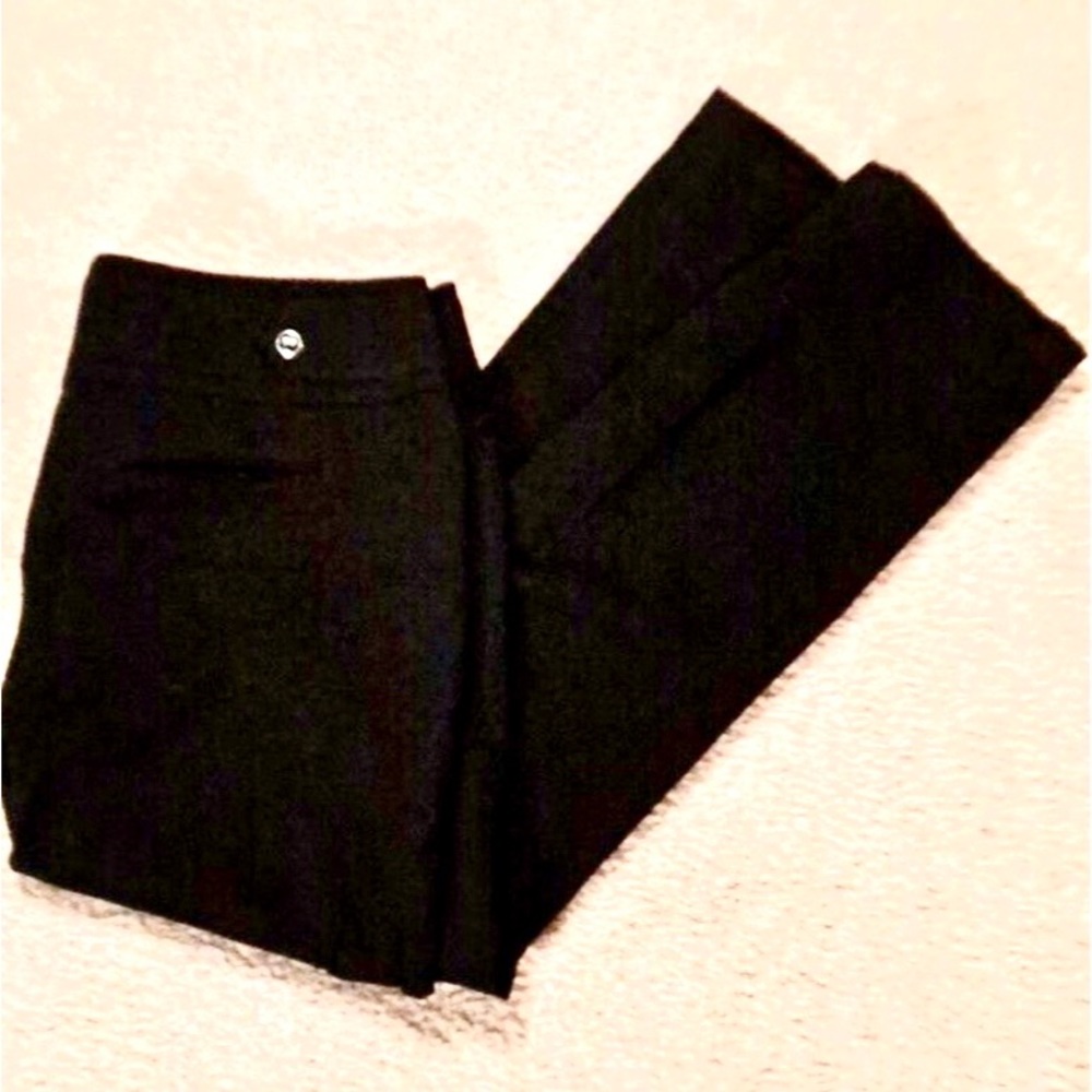 Women’s Black Career Slacks Pants Straight Leg Sz 12